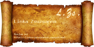 Linka Zsuzsanna névjegykártya